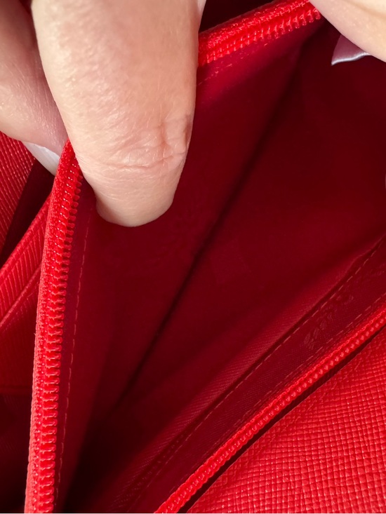 MCM Red Patent Leather Studded Wallet - Picture 8 of 10